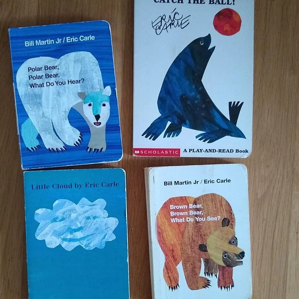 Polar Bear, Brown Bear, Little Cloud, Catch the Ball Eric Carle Board books x 4